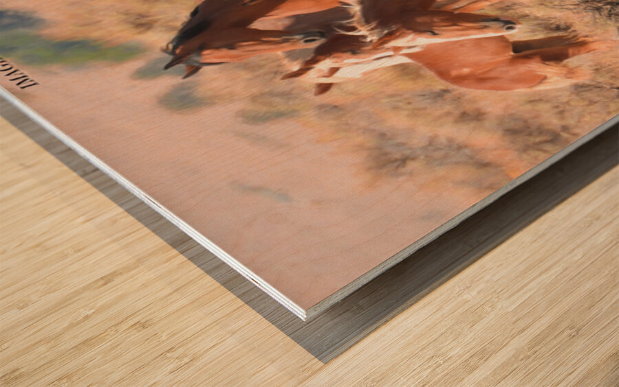 Nevada Mustang 2 6 Wood print